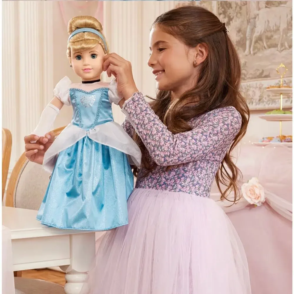 American Girl Princess Cinderella Doll Disney Gown Glass Slippers